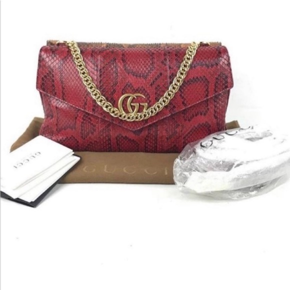 GUCCI/Thiara/Red & Cognac/Envelope/Bag/NWT - Picture 3 of 8